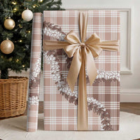 Beige Hawaii Palaka Wrapping Paper Hawaiian Honohono Lei