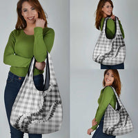 Gray Hawaii Palaka Grocery Bag Hawaiian Honohono Lei