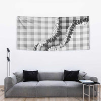 Gray Hawaii Palaka Tapestry Hawaiian Honohono Lei