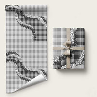 Gray Hawaii Palaka Wrapping Paper Hawaiian Honohono Lei