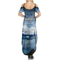 New Zealand Wanaka Air Show Family Matching Summer Maxi Dress and Hawaiian Shirt With Maori Pattern LT05 - Polynesian Pride