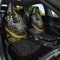 Hawaii King Kamehameha The Great Car Seat Cover Gold Tribal Tattoo LT05 One Size Gold - Polynesian Pride