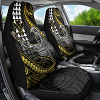 Hawaii King Kamehameha The Great Car Seat Cover Gold Tribal Tattoo LT05 - Polynesian Pride