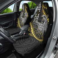 Hawaii King Kamehameha The Great Car Seat Cover Gold Tribal Tattoo LT05 - Polynesian Pride