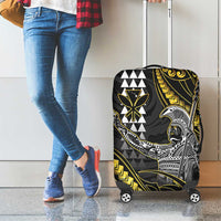 Hawaii King Kamehameha The Great Luggage Cover Gold Tribal Tattoo LT05 - Polynesian Pride