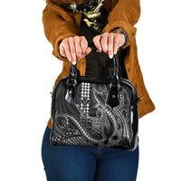 Hawaii King Kamehameha The Great Shoulder Handbag Black Tribal Tattoo