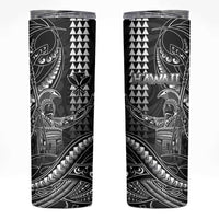 Hawaii King Kamehameha The Great Skinny Tumbler Black Tribal Tattoo LT05 Black - Polynesian Pride