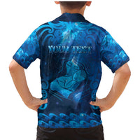 Personalised New Zealand Mother's Day Family Matching Mermaid Dress and Hawaiian Shirt Ko Te Whaea Te Takere O Te Waka LT05 - Polynesian Pride