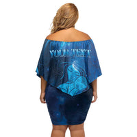 Personalised New Zealand Mother's Day Family Matching Off Shoulder Short Dress and Hawaiian Shirt Ko Te Whaea Te Takere O Te Waka LT05 - Polynesian Pride