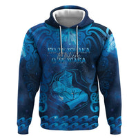 Personalised New Zealand Mother's Day Hoodie Ko Te Whaea Te Takere O Te Waka LT05 Pullover Hoodie Blue - Polynesian Pride