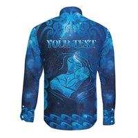 Personalised New Zealand Mother's Day Long Sleeve Button Shirt Ko Te Whaea Te Takere O Te Waka