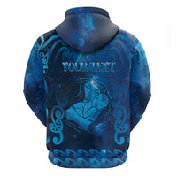 Personalised New Zealand Mother's Day Zip Hoodie Ko Te Whaea Te Takere O Te Waka LT05 - Polynesian Pride