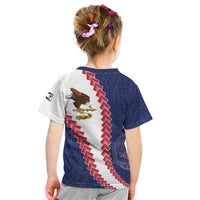 American Samoa Eagle Kid T Shirt Polynesian Tribal Pattern Curve Style