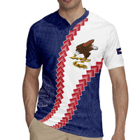 American Samoa Eagle Rugby Jersey Polynesian Tribal Pattern Curve Style