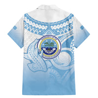 Micronesia Constitution Day Family Matching Mermaid Dress and Hawaiian Shirt Polynesian Tribal Tattoo Simple Style LT05 - Polynesian Pride