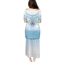 Micronesia Constitution Day Family Matching Puletasi and Hawaiian Shirt Polynesian Tribal Tattoo Simple Style LT05 - Polynesian Pride