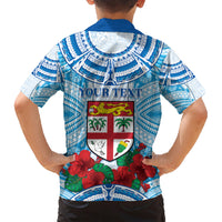 Personalised Fiji Ratu Sir Lala Sukuna Day Family Matching Short Sleeve Bodycon Dress and Hawaiian Shirt Hibiscus Tapa Pattern LT05 - Polynesian Pride