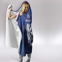 New Zealand And Scotland Rugby Hooded Blanket Maori Tiki With Thistle Together LT05 - Polynesian Pride