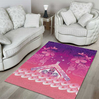 New Zealand Matariki Area Rug Maori Marae Purple Galaxy