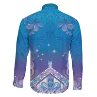 New Zealand Matariki Family Matching Mermaid Dress and Hawaiian Shirt Maori Marae Cyan Galaxy LT05 - Polynesian Pride