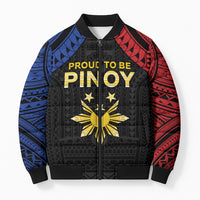 Philippines Independence Day Bomber Puffer Jacket Proud To Be Pinoy