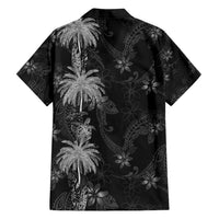 Hawaiian Honu And Surfboards Family Matching Summer Maxi Dress and Hawaiian Shirt Silver Style LT05 - Polynesian Pride