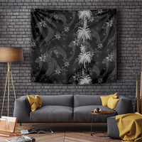 Hawaiian Honu And Surfboards Tapestry Silver Style - Polynesian Pride