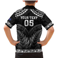 Custom New Zealand Maori Tiki Rugby Family Matching Mermaid Dress and Hawaiian Shirt Go Aotearoa Maori Pattern LT05 - Polynesian Pride