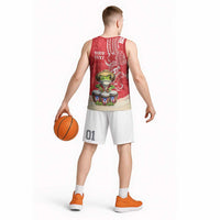Personalized Puerto Rico Basketball Jersey Coqui Frog With Polynesian Pattern - Polynesian Pride
