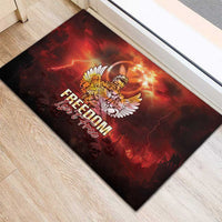 Hawaii Veterans Day Rubber Doormat May We Never Forget Freedom Isn't Free