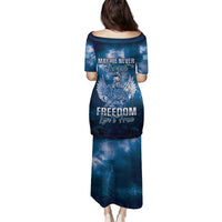 Federated States of Micronesia Veterans Day Family Matching Puletasi and Hawaiian Shirt May We Never Forget Freedom Isn't Free LT05 - Polynesian Pride