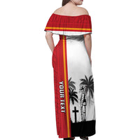 French Polynesia Armistice Day Family Matching Off Shoulder Maxi Dress and Hawaiian Shirt Lest We Forget Flag Style LT05 - Polynesian Pride