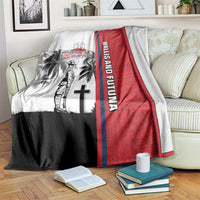 Wallis and Futuna Armistice Day Blanket Lest We Forget Flag Style LT05 White - Polynesian Pride
