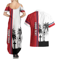 Wallis and Futuna Armistice Day Couples Matching Summer Maxi Dress and Hawaiian Shirt Lest We Forget Flag Style LT05 - Polynesian Pride
