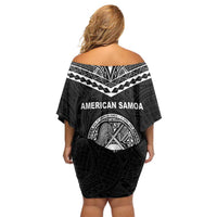 American Samoa MLK Day Family Matching Off Shoulder Short Dress and Hawaiian Shirt Polynesian Style LT05 - Polynesian Pride
