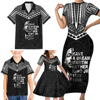 American Samoa MLK Day Family Matching Short Sleeve Bodycon Dress and Hawaiian Shirt Polynesian Style LT05 - Polynesian Pride