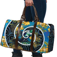 New Zealand Tui Bird Travel Bag Maori Koru With Kowhai Flowers LT05 - Polynesian Pride