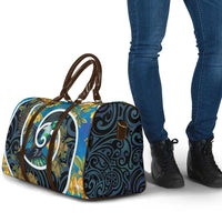 New Zealand Tui Bird Travel Bag Maori Koru With Kowhai Flowers LT05 - Polynesian Pride