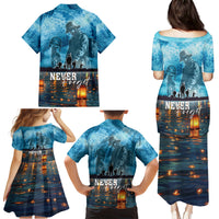 Hawaii Memorial Day Lantern Floating Family Matching Puletasi and Hawaiian Shirt Always In Our Hearts LT05 - Polynesian Pride