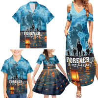 Hawaii Memorial Day Lantern Floating Family Matching Summer Maxi Dress and Hawaiian Shirt Always In Our Hearts LT05 - Polynesian Pride
