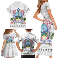 Guam Chamorro Liberation Day Family Matching Short Sleeve Bodycon Dress and Hawaiian Shirt 81st Anniversary LT05 - Polynesian Pride