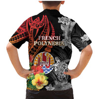 French Polynesia Bastille Day Family Matching Mermaid Dress and Hawaiian Shirt Tropical Turtle Hibiscus Polynesian Pattern LT05 - Polynesian Pride