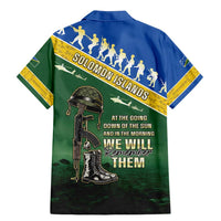 Solomon Islands Remembrance Day Family Matching Mermaid Dress and Hawaiian Shirt Lest We Forget LT05 - Polynesian Pride