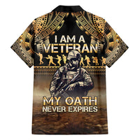 Polynesia Veterans Day Family Matching Short Sleeve Bodycon Dress and Hawaiian Shirt Thank You Veterans Polynesian Pattern LT05 - Polynesian Pride