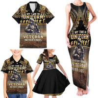 Polynesia Veterans Day Family Matching Tank Maxi Dress and Hawaiian Shirt Thank You Veterans Polynesian Pattern LT05 - Polynesian Pride