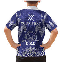 Personalised Queen Salote College Centenary Family Matching Mermaid Dress and Hawaiian Shirt Tongan Kupesi Pattern LT05 - Polynesian Pride
