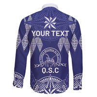 Personalised Queen Salote College Centenary Family Matching Short Sleeve Bodycon Dress and Hawaiian Shirt Tongan Kupesi Pattern LT05 - Polynesian Pride