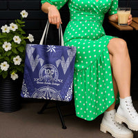Queen Salote College Centenary Tote Bag Tongan Kupesi Pattern - Polynesian Pride