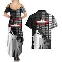 Pearl Harbor Remembrance Day Couples Matching Summer Maxi Dress and Hawaiian Shirt USS Arizona In Memory With Polynesian Pattern LT05 - Polynesian Pride