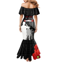 Pearl Harbor Remembrance Day Family Matching Mermaid Dress and Hawaiian Shirt USS Arizona In Memory With Polynesian Pattern LT05 - Polynesian Pride